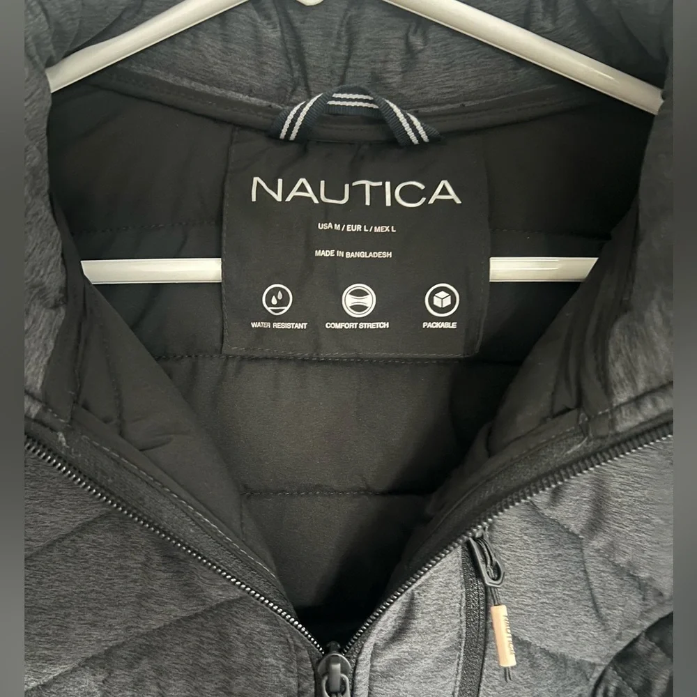 Nautica Women's Dark Gray Packable Puffer Jacket - Picture 5 of 10